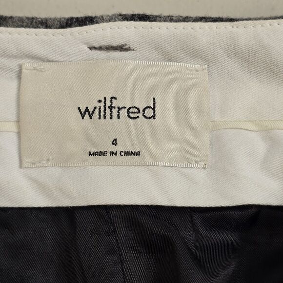 Wilfred Effortless Women Belted Twill Trousers  Pant High-Waisted Wool Size 4 - Picture 9 of 13